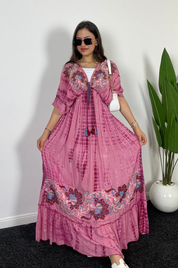 Robe longue style bohème