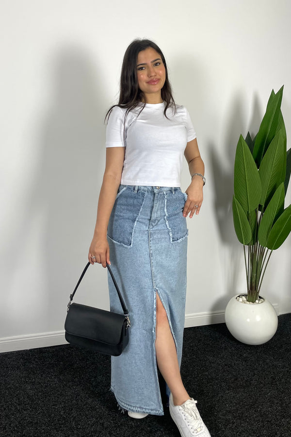 Ensemble Jupe Denim & t-shirt à manches courtes