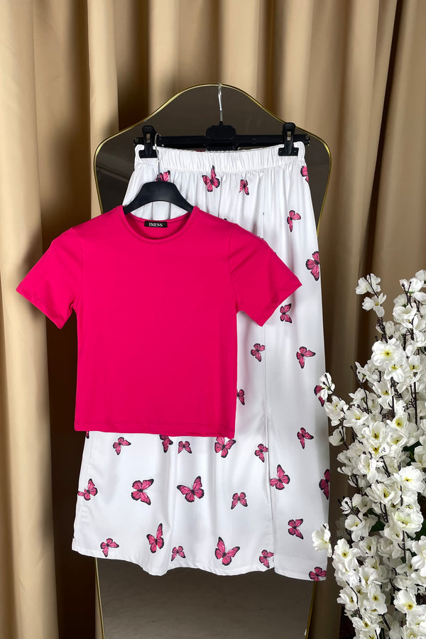 Ensemble Top&jupe-Papillon
